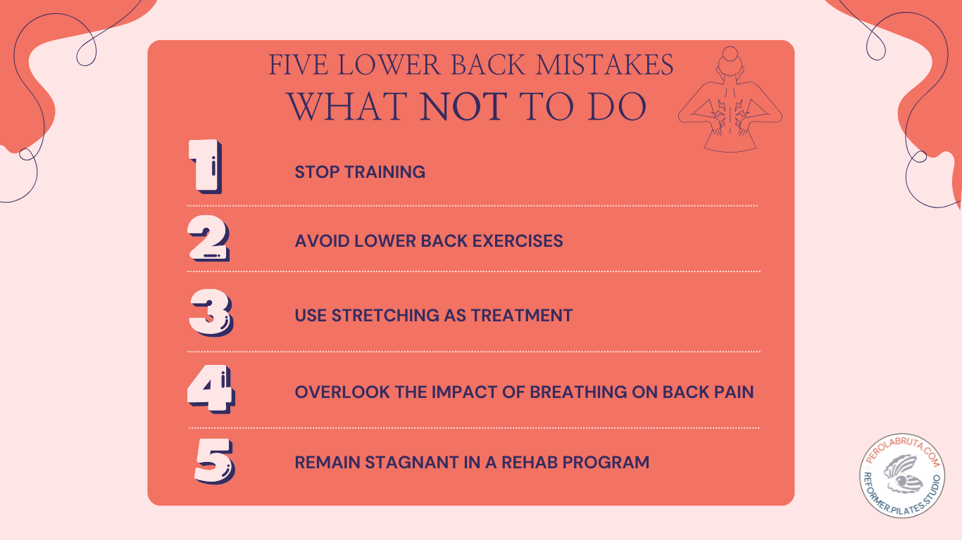 5 Lower Back Mistakes